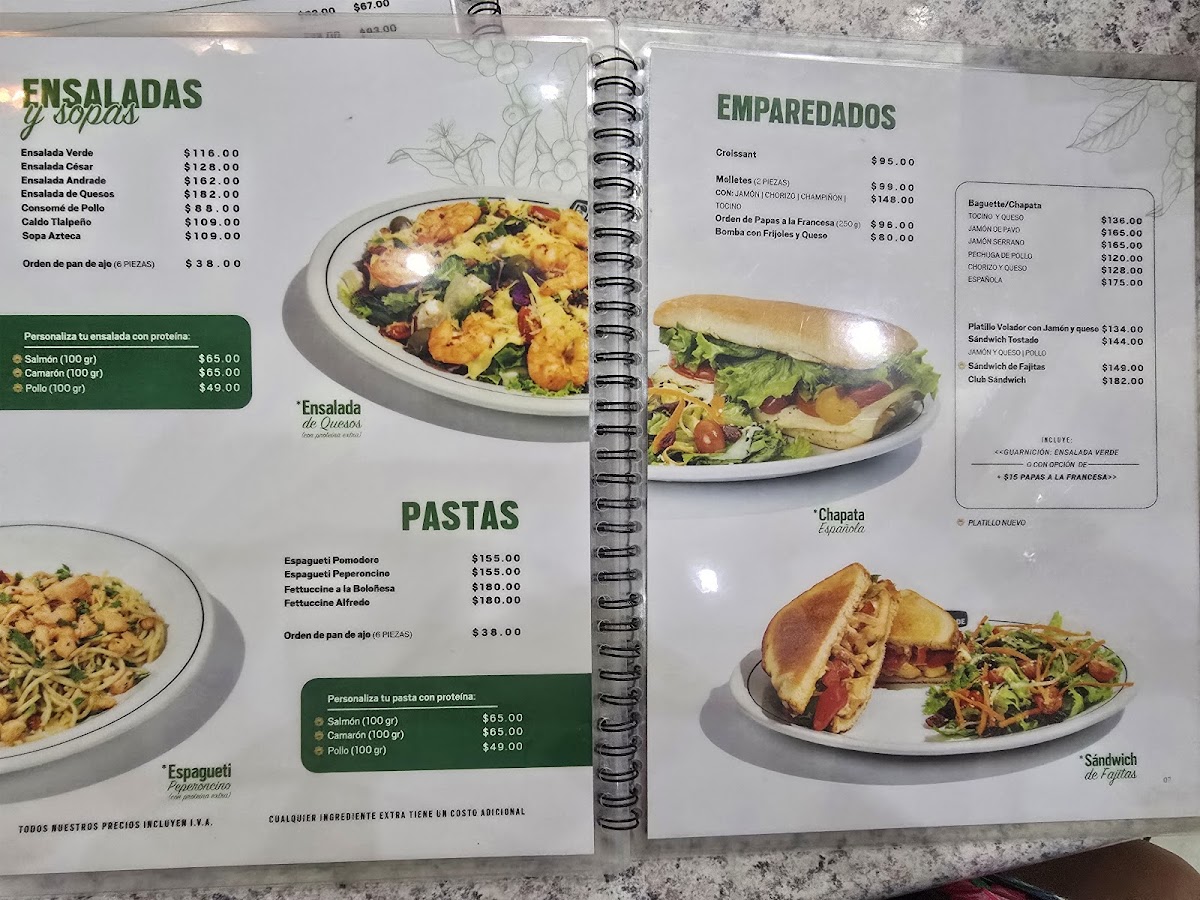 Café Andrade Diverplaza Menu - Image 2