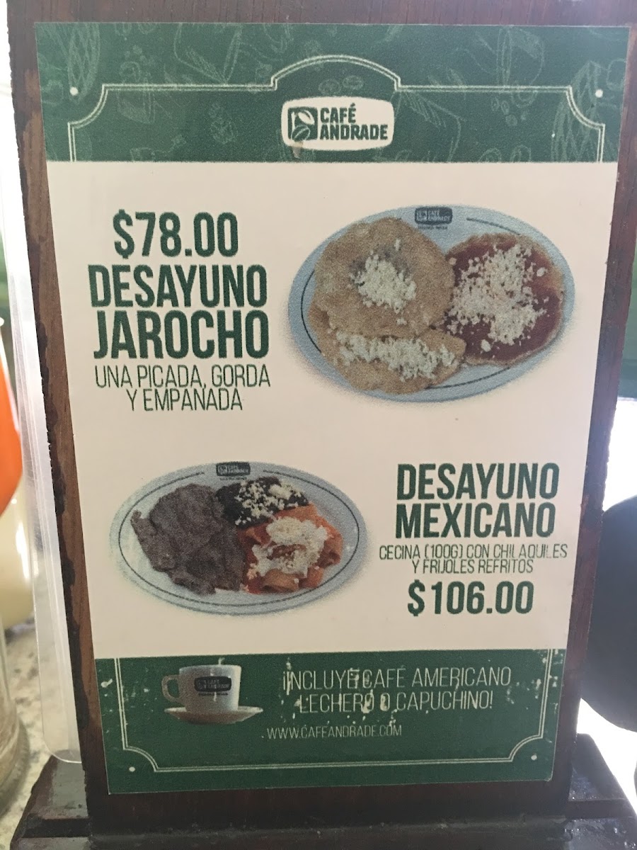 Café Andrade Diverplaza Menu - Image 5